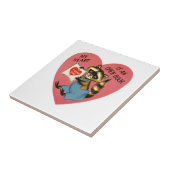 Valentijn Raccoon Tegeltje (Zijkant)