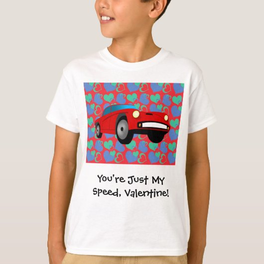 Valentijn Race Car T-shirt (Voorkant)