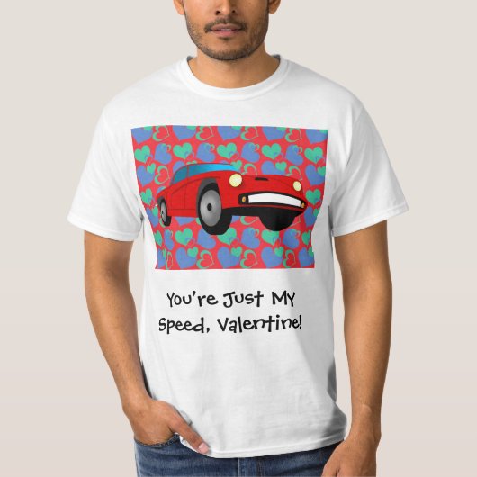 Valentijn Race Car T-shirt (Voorkant)