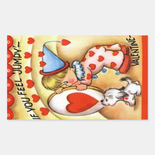  Valentijn Rechthoekige Sticker (Voorkant)