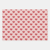 Valentijn Red en Roze XOXO Love Patroon Inpakpapier Vel (Voorkant 2)