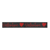 Valentijn Red Glitter Grosgrain Ribbon Grosgrain Lint (Voorkant)