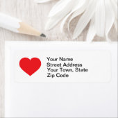 Valentijn Red Heart Etiket (Insitu)