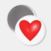 Valentijn Red Heart Wedding Magneet (Voorkant / Achterkant)