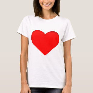 Valentijn Red Love Heart T-shirt