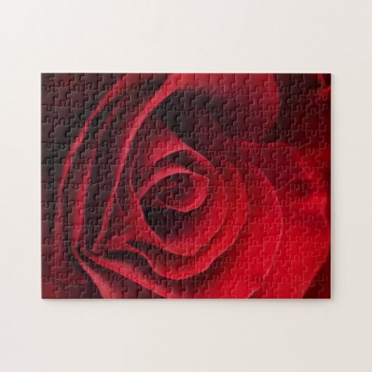 Valentijn Red Rose Legpuzzel (Horizontaal)