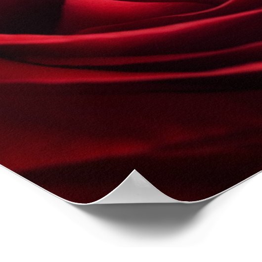 Valentijn Red Rose Poster (Hoek)