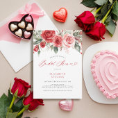 Valentijn Red Roses Calligrafie Chic Vrijgezellenf Kaart