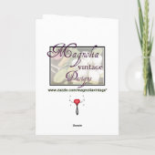  Valentijn Red Schmucker draag je hart Feestdagen Kaart (Achterkant)