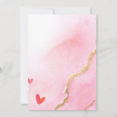 Valentijn Red Truck | Baby shower "drive-by" Kaart (Achterkant)