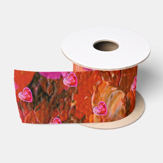 Valentijn Reds Satijnen Lint (Spoel)