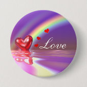 Valentijn Reflecties Ronde Button 7,6 Cm (Voorkant)