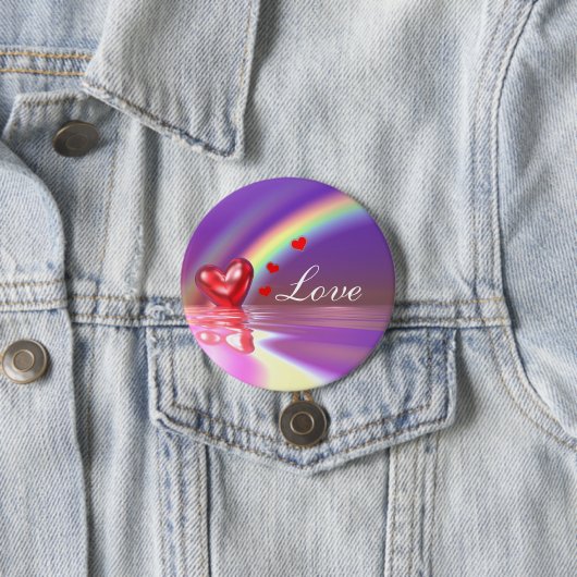 Valentijn Reflecties Ronde Button 7,6 Cm (In situ)