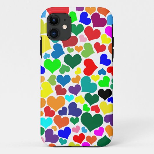 valentijn regenboogharten Case-Mate iPhone case (Achterkant)