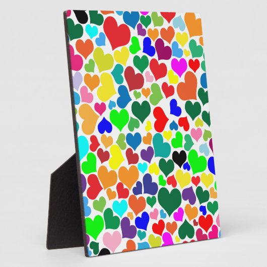 valentijn regenboogharten fotoplaat (Zijkant)