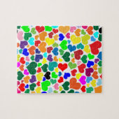 valentijn regenboogharten legpuzzel (Horizontaal)