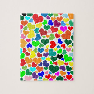 valentijn regenboogharten legpuzzel