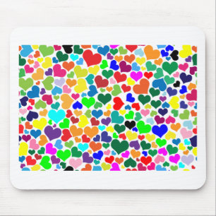 valentijn regenboogharten muismat