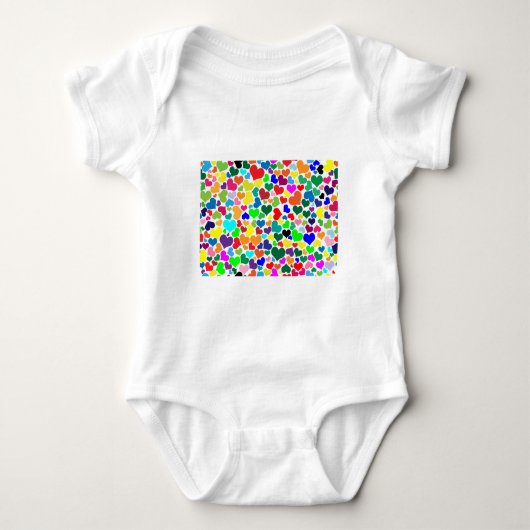 valentijn regenboogharten romper (Voorkant)