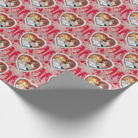  Valentijn retro Cadeaupapier (Hoek)