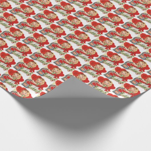 Valentijn retro Cadeaupapier (Hoek)