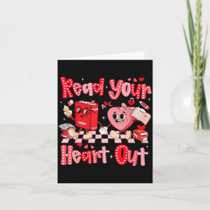 Valentijn Retro Lees Je Hart Uit Leraresse Meisje Kaart