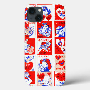 Valentijn Retro Liefde Knuffels Schattige Patroon Case-Mate iPhone Case