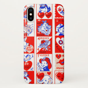 Valentijn Retro Liefde Knuffels Schattige Patroon Case-Mate iPhone Case