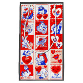 Valentijn Retro Liefde Knuffels Schattige Patroon Klein Cadeauzakje (Voorkant)
