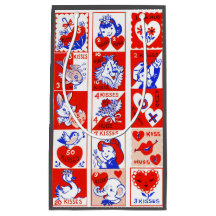 Valentijn Retro Liefde Knuffels Schattige Patroon