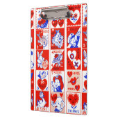 Valentijn Retro Liefde Knuffels Schattige Patroon Klembord (Links)