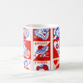 Valentijn Retro Liefde Knuffels Schattige Patroon Koffiemok (Center)