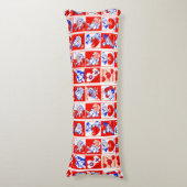 Valentijn Retro Liefde Knuffels Schattige Patroon Lichaamskussen (Voorkant Verticaal)