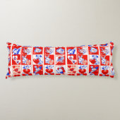 Valentijn Retro Liefde Knuffels Schattige Patroon Lichaamskussen (Voorkant)