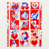 Valentijn Retro Liefde Knuffels Schattige Patroon Planner (Voorkant)