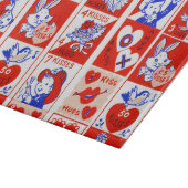 Valentijn Retro Liefde Knuffels Schattige Patroon Snijplank (Hoek)