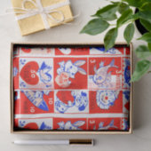 Valentijn Retro Liefde Knuffels Schattige Patroon Tissuepapier (Geschenk)