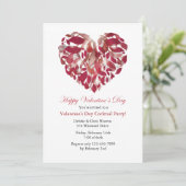 Valentijn Ribbons Uitnodiging (Staand voorkant)