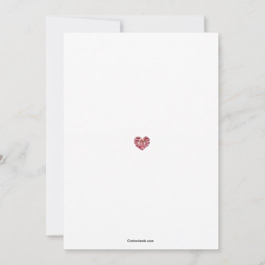 Valentijn Ribbons Uitnodiging (Achterkant)