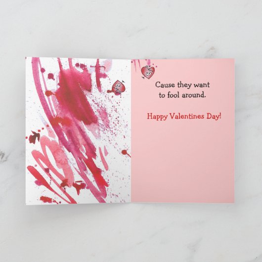 Valentijn Riddle Dwaze Liefde Kaart (Binnen)