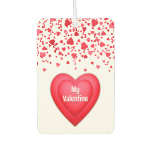 Valentijn rode Confetti harten gepersonaliseerd Luchtverfrisser