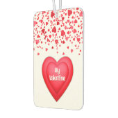 Valentijn rode Confetti harten gepersonaliseerd Luchtverfrisser (Links)