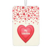 Valentijn rode Confetti harten gepersonaliseerd Luchtverfrisser (Achterkant)