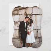 Valentijn rode foto bruiloft kaart (Achterkant)