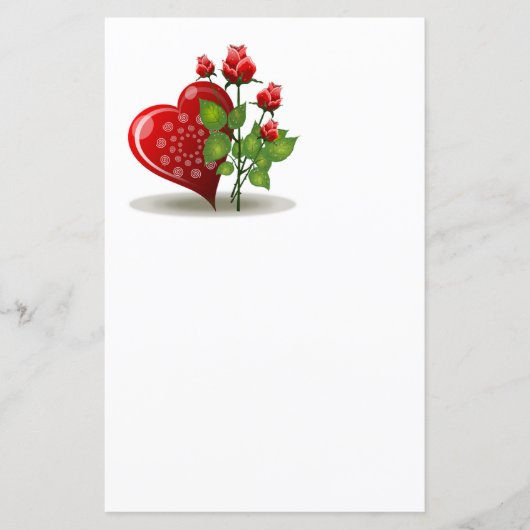 VALENTIJN RODE HART EN RODE ROSEN (Voorkant)