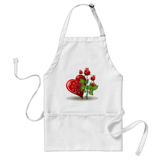 VALENTIJN RODE HART EN RODE ROSEN STANDAARD SCHORT (Voorkant)