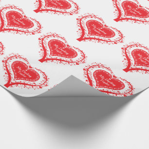 Valentijn rode hartboom genaamd cadeauomslag cadeaupapier