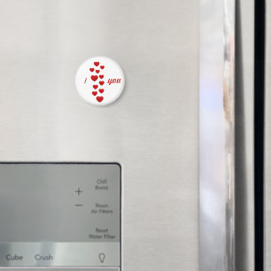 valentijn rode harten Ik hou van je Magneet