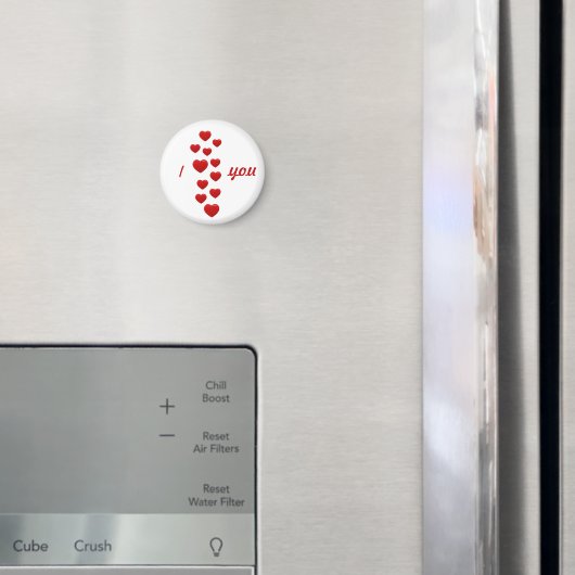 valentijn rode harten Ik hou van je Magneet (Insitu (Koelkast))