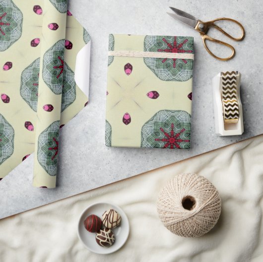 Valentijn rode harten romance abstract patroon 11 cadeaupapier (Crafts)